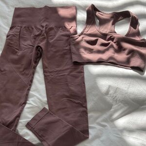 Amazon Women's Brown Workout Set